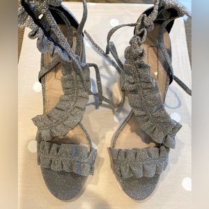 Topshop Metallic Heels